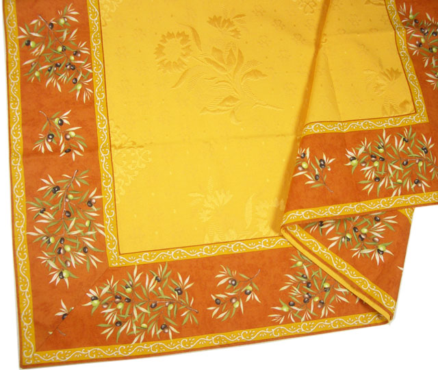 Jacquard multi-cover (olives 2005 terracotta Delft yellow) - Click Image to Close